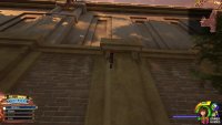 Climb up the wall by the entrance to the sewers