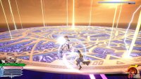 while you’ll have to deal with her Keyblade strikes during it