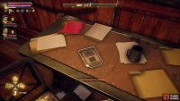 and in an office near the workshop by the landing pad.
