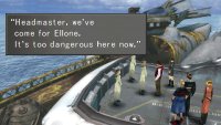 Meet the strange ship’s crew on the balcony to discuss Ellone’s future.