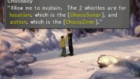Talk to Chocoboy to learn how to catch chocobos.