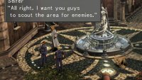 Once you reach the town square, obey Seifer’s orders and avoid running down the street to the left