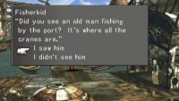 Talk to the Fisherkid near the docks