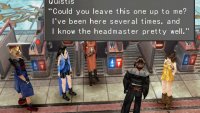 When you arrive, Quistis will suggest you leave the talking to her