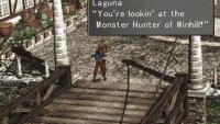 When you approach a bridge Laguna will reveal his new profession