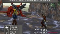 Use Tonberry’s LV Up ability to boost the Ruby Dragon’s level