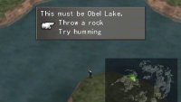 Search around Obel Lake until you’re prompted to interact with it.