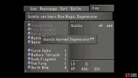 to teach herself new Blue Magic abilities