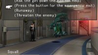 then “Press the button for the emergency exit”