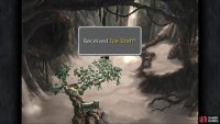 It’s hard to see, but there is a chest with an Ice Staff hidden behind the tree