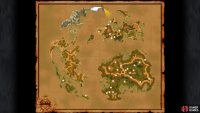 The location of Dive Spot 1 on the world map