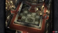 Stand on the right side on the second floor to lure Dojebon to run down the stairs