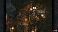 Dig in this spot to find the trapped moogle