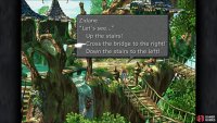 Tell the NPCs to cross the bridge on the third choice