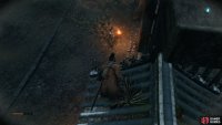 Target an enemy from a rooftop or wall