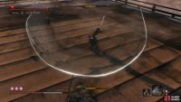dodge back to avoid the follow up from the throw
