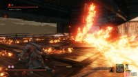 run to the side to avoid the Burning Wave