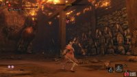 Toss a Shuriken as she leaps in the air