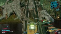 to find a Typhon Log sitting on a small dock.