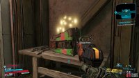 to find a Dead Claptrap laying on a table.