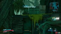 turn around from his cage to spot the path leading to the Crimson Radio.