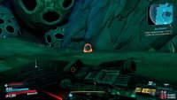 now shoot the Spiderant egg pod inside the cave,