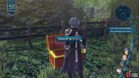 now go towards the Isthmia Great Forest entrance until you see another opening that contains the second Red Chest with a Recuria inside.