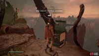 Once you land in the swamp follow it around to find a Chest with the Savannah Poncho 