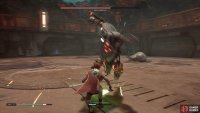 and roll out of the way of his punches.