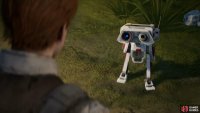 then exit to meet BD-1, the Droid that will assist you along your adventure through the galaxy.