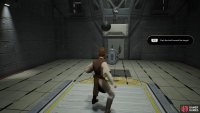 and eventually you’ll be back in the training where you’ll need to use the Force Push Ability on the balls that are thrown at you.
