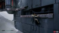 exit the room and head straight to find a path going left that you&rsquo;ll now climb across to reach the top.