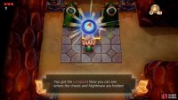 then head into the next room on the left and open the Chest inside to find a Compass. 