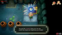 now head back to the room with the first Crystal and take two lefts into another room with a Mimic, kill it to get the Chest with a Compass.