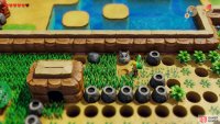 follow the path up and dig a hole in front of the Owl Statue to get the Slime Key,