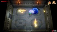 In order to take out the Giant Buzz Blob you’ll need to sprinkle it with Magic Powder to turn it blue allowing you to deal damage,