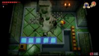 Throw the Ball in to the pillar in the room and head to the bottom section, 