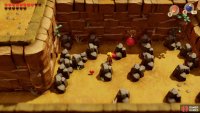 Place a Bomb on the crumbling wall and head through,