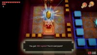 hit the Crystal on the right to open the Chest with 300 Rupees inside.