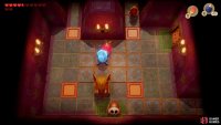 Place a Bomb near the Crystal and stand behind the orange floor to the right,