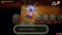 then remove the stones on the left and follow the path until you reach the second ladder and climb up, proceed through the cave on the left and open the Chest for 50 Rupees,