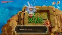 collect the Piece of Heart from above and re-enter the dungeon through the right door,