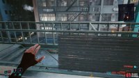 otherwise use the fire escape to the left to reach it