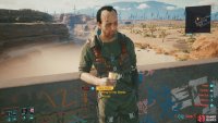 Accept a drink from Mitch after sending Scorpion off,