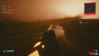 In the middle part of the race you’ll be caught in a dust storm, which honestly just makes the guides easier to follow.