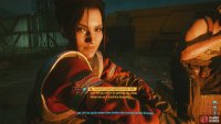 At the campfire later, if you get the option to scooch closer to her, you should be on track to romance Panam.