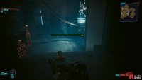 Continue following the walkway, hack the computer to turn off the camera’s then head into the room to the right.