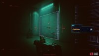 Then enter the storage door to your right.
