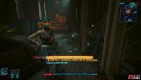 Talk to the Scavs at the bottom of the stairs. If you have Streetkid, they’ll walk away, otherwise, you’ll have to fight them.