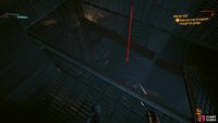 Pick up the loot, and drop the hole to the floor below.